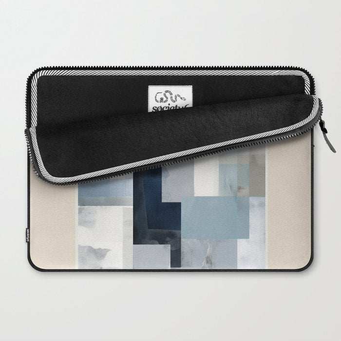 Soft Blue Forms I Laptop Sleeve Gallery Image 2