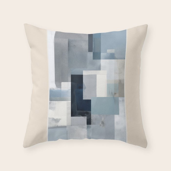 Soft Blue Forms I Throw Pillow Gallery Image 6