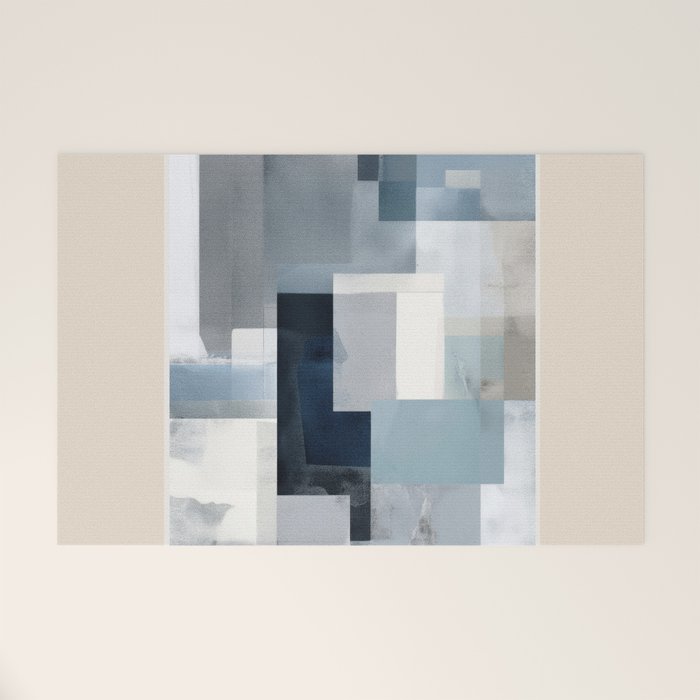 Soft Blue Forms I Welcome Mat Gallery Image 1