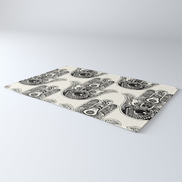 Hamsa Hand Avocado Rug Gallery Image 3