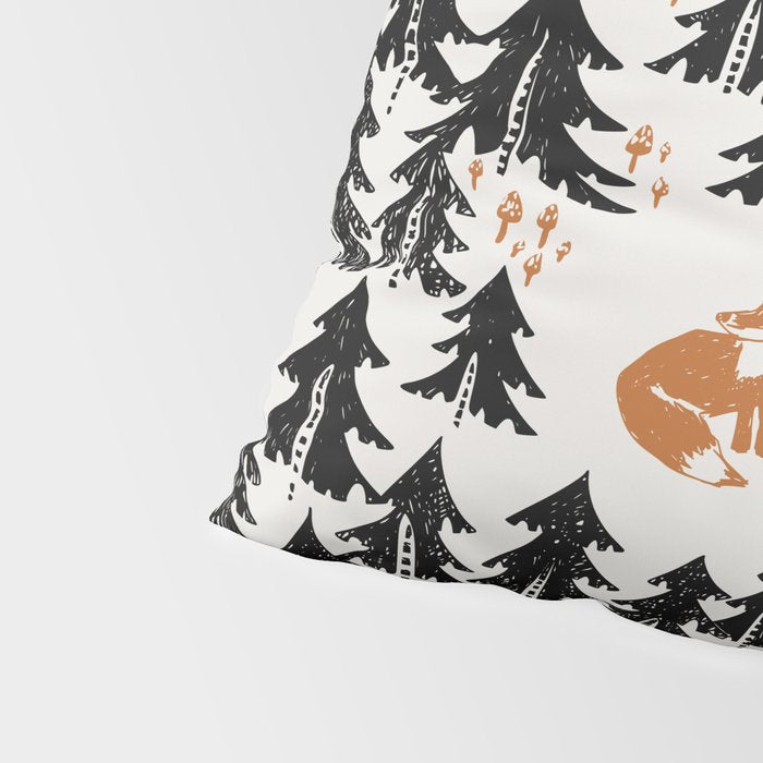 Black Forest fox and hare Pillow Sham Gallery Image 4