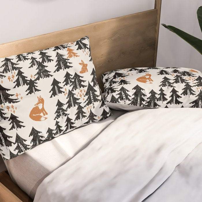 Black Forest fox and hare Pillow Sham Gallery Image 2