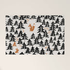Black Forest fox and hare Welcome Mat Gallery Image 1