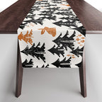 Black Forest fox and hare Table Runner Gallery Image 1