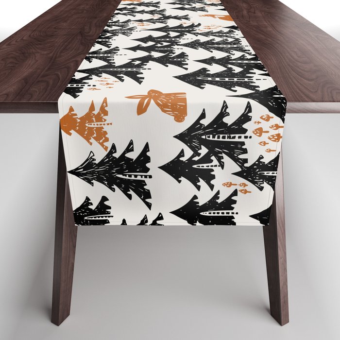 Black Forest fox and hare Table Runner Gallery Image 1