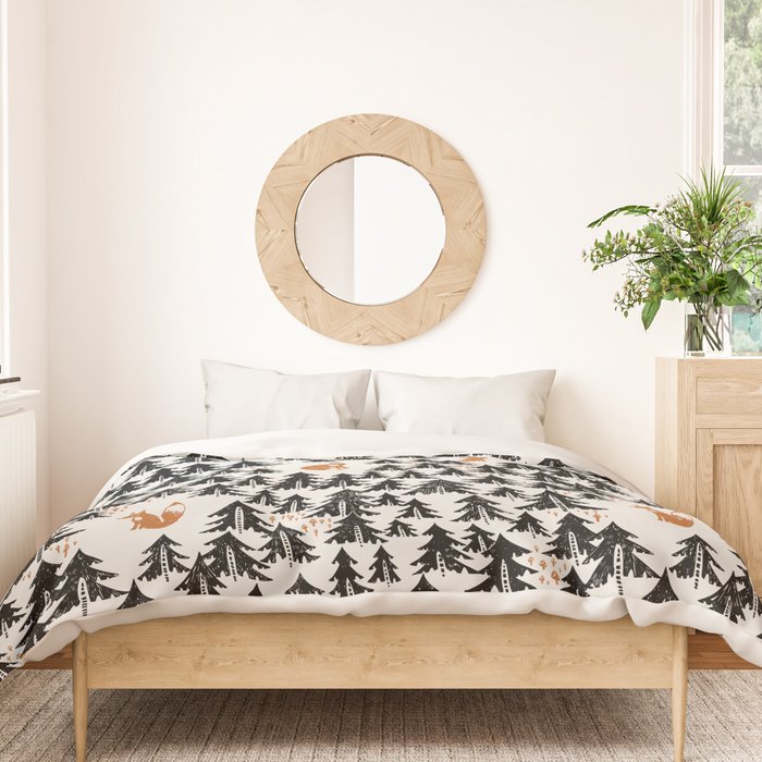 Black Forest fox and hare Duvet Cover Gallery Image 3