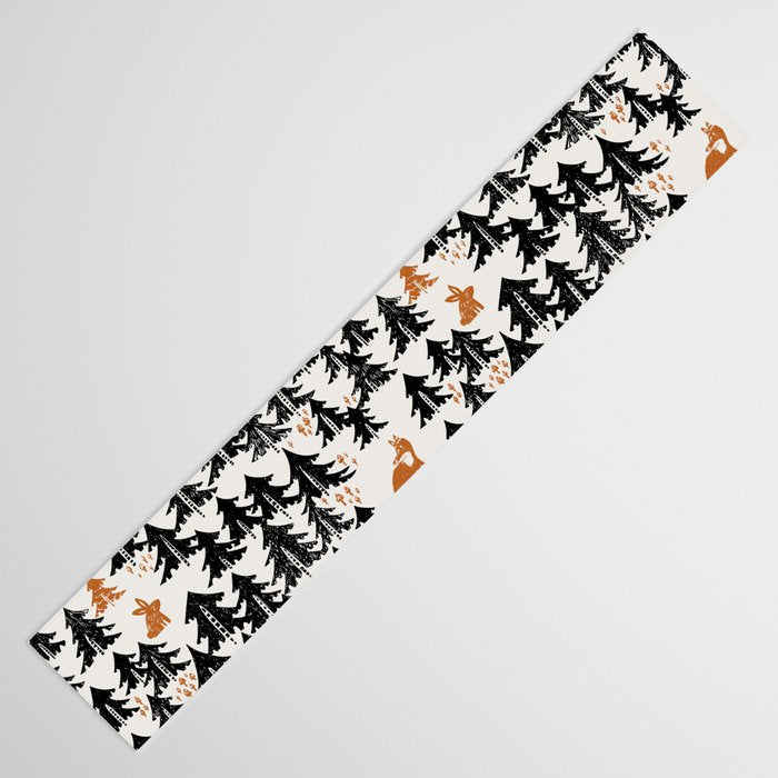 Black Forest fox and hare Table Runner Gallery Image 3