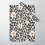 Black Forest fox and hare Wrapping Paper Gallery Image 1