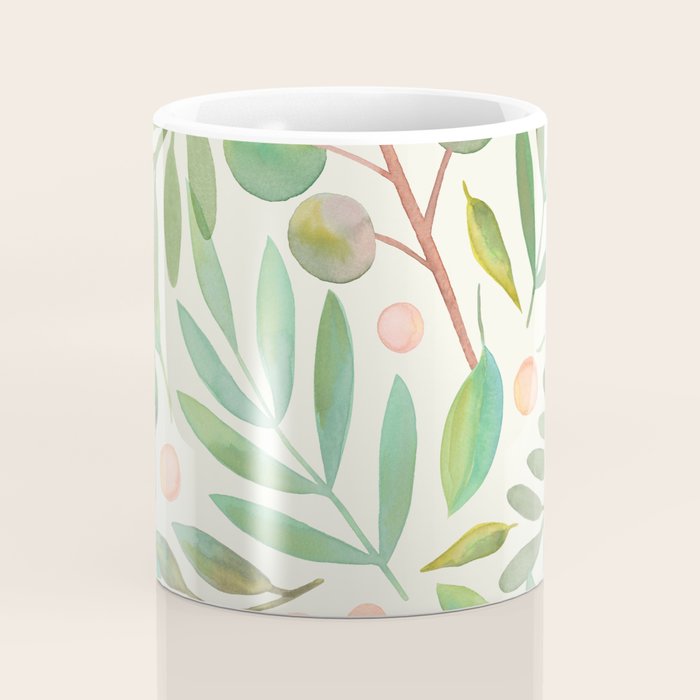 Watercolor Leaves I Coffee Mug Gallery Image 4
