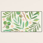 Watercolor Leaves I Desk Mat Gallery Image 3
