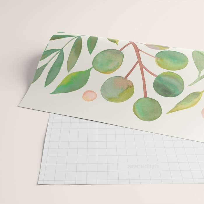 Watercolor Leaves I Wrapping Paper Gallery Image 2