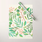 Watercolor Leaves I Wrapping Paper Gallery Image 1