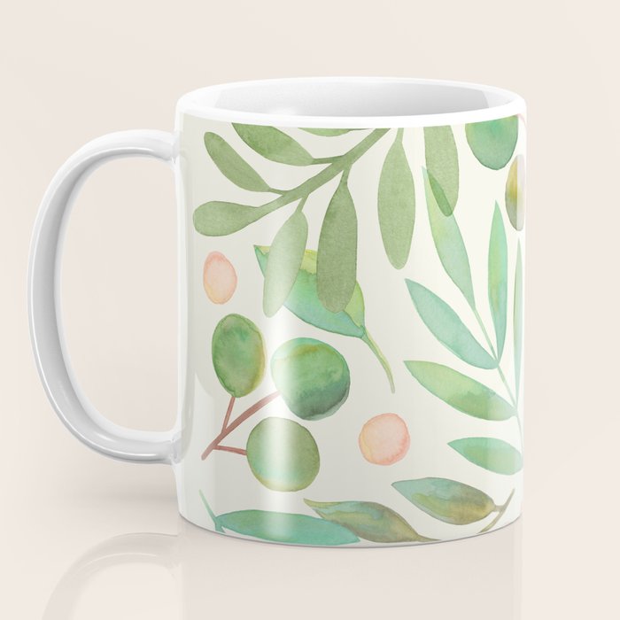 Watercolor Leaves I Coffee Mug Gallery Image 3