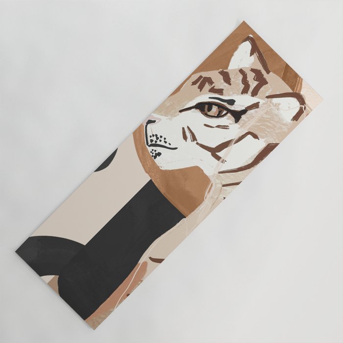 Abstract Art Tiger Yoga Mat Gallery Image 1