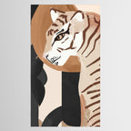 Abstract Art Tiger Tablecloth Gallery Image 2