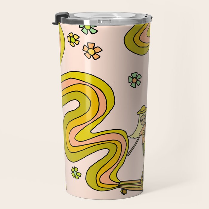girl gang // dogtown and z girls // skateboard girl power by surfy birdy Travel Mug Gallery Image 3