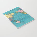 Vintage Map of The World (1897) Notebook Gallery Image 3