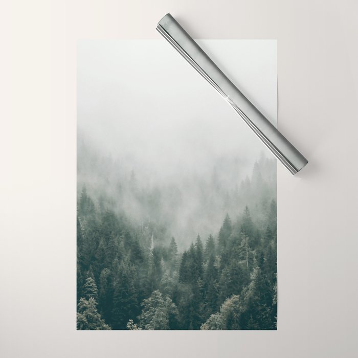 Foggy Forest 3 Wrapping Paper Gallery Image 1