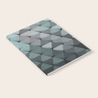 Triangles Teal Gray Notebook Gallery Image 2