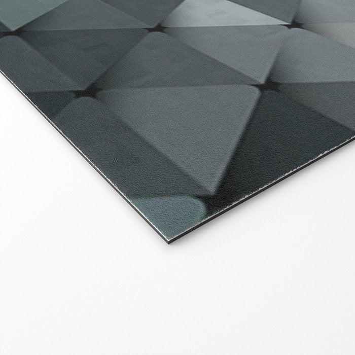 Triangles Teal Gray Welcome Mat Gallery Image 2