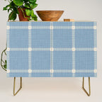 Woven Cross Check Seaside Blue x Cream x Lavender Credenza Gallery Image 1