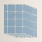 Woven Cross Check Seaside Blue x Cream x Lavender Wrapping Paper Gallery Image 3