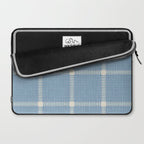 Woven Cross Check Seaside Blue x Cream x Lavender Laptop Sleeve Gallery Image 2
