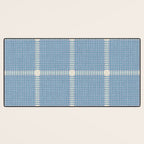 Woven Cross Check Seaside Blue x Cream x Lavender Desk Mat Gallery Image 3