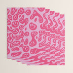 Hot Pink Dripping Smiley Wrapping Paper Gallery Image 3