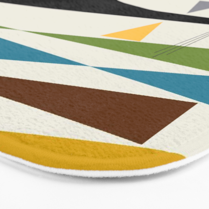 Mid-Century Modern Art Cat 2 Bath Mat Gallery Image 3