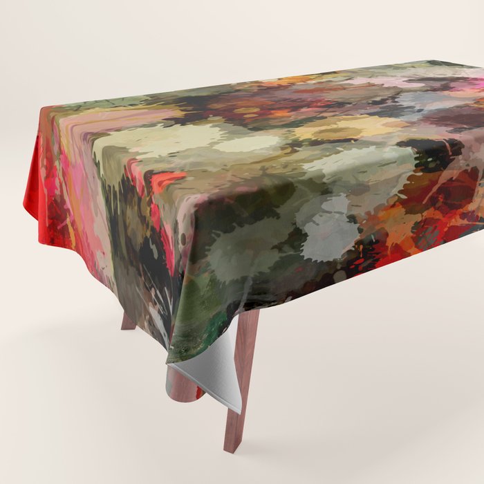 Paint Splatter Bouqet  Tablecloth Gallery Image 1