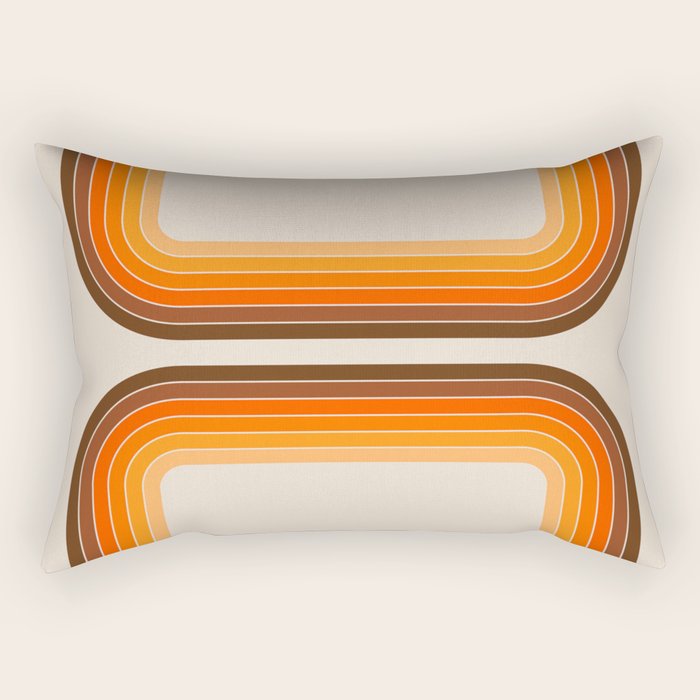 Tan Tunnel Rectangular Pillow Gallery Image 1