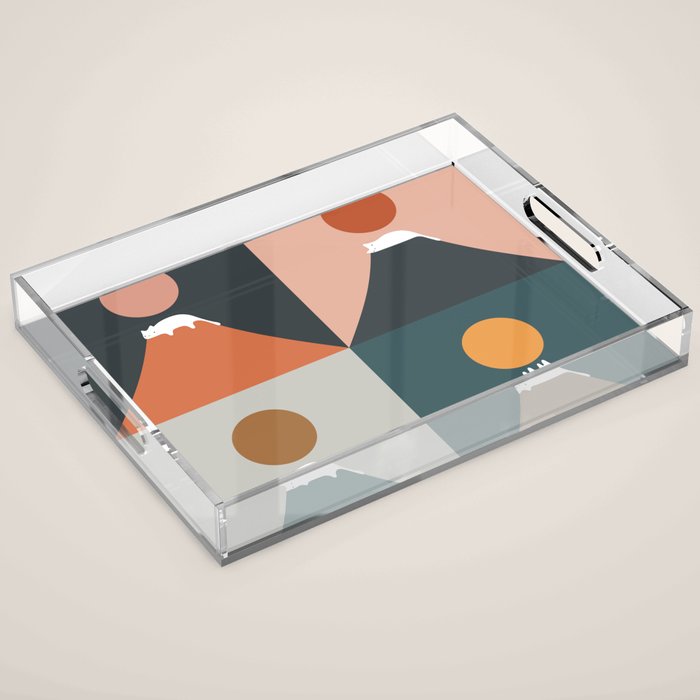 Meow Fuji 2x2 Acrylic Tray Gallery Image 1