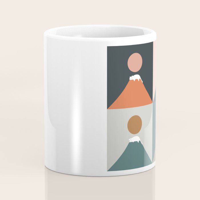 Meow Fuji 2x2 Coffee Mug Gallery Image 4