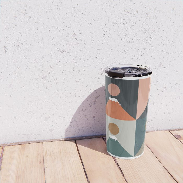 Meow Fuji 2x2 Travel Mug Gallery Image 4