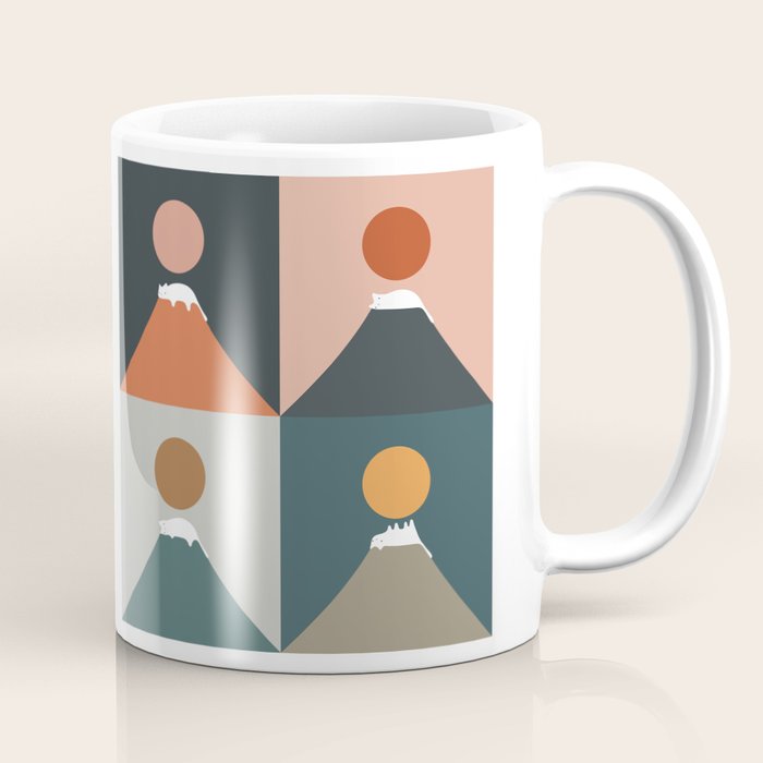 Meow Fuji 2x2 Coffee Mug Gallery Image 1