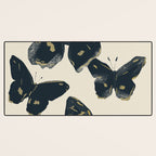 Black Butterflies 2 Desk Mat Gallery Image 3