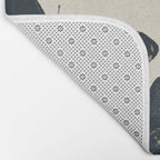 Black Butterflies 2 Bath Mat Gallery Image 2