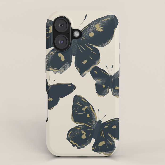 Black Butterflies 2 iPhone Case Gallery Image 1