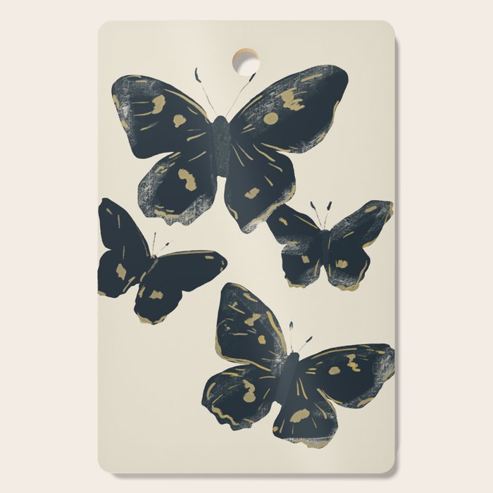 Black Butterflies 2 Cutting Board Gallery Image 1