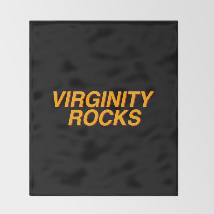 Virginity Rocks Throw Blanket Gallery Image 2