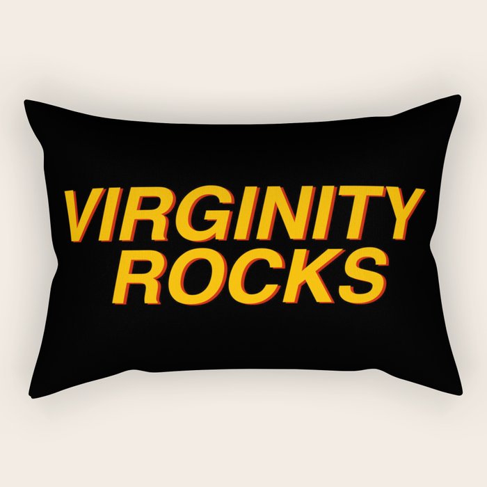 Virginity Rocks Rectangular Pillow Gallery Image 2