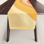Whimsy Boho Rainbow Ombre Orange Yellow Table Runner Gallery Image 1