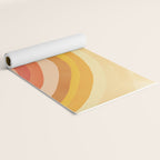 Whimsy Boho Rainbow Ombre Orange Yellow Yoga Mat Gallery Image 2