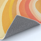 Whimsy Boho Rainbow Ombre Orange Yellow Rug Gallery Image 4
