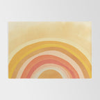 Whimsy Boho Rainbow Ombre Orange Yellow Rug Gallery Image 2