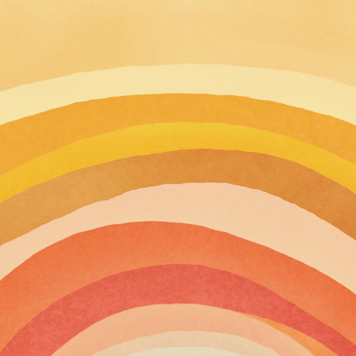 Whimsy Boho Rainbow Ombre Orange Yellow Coffee Mug Gallery Image 2