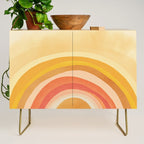 Whimsy Boho Rainbow Ombre Orange Yellow Credenza Gallery Image 1