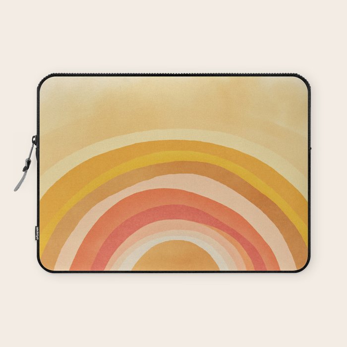 Whimsy Boho Rainbow Ombre Orange Yellow Laptop Sleeve Gallery Image 1