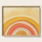 Whimsy Boho Rainbow Ombre Orange Yellow Serving Tray Gallery Image 1